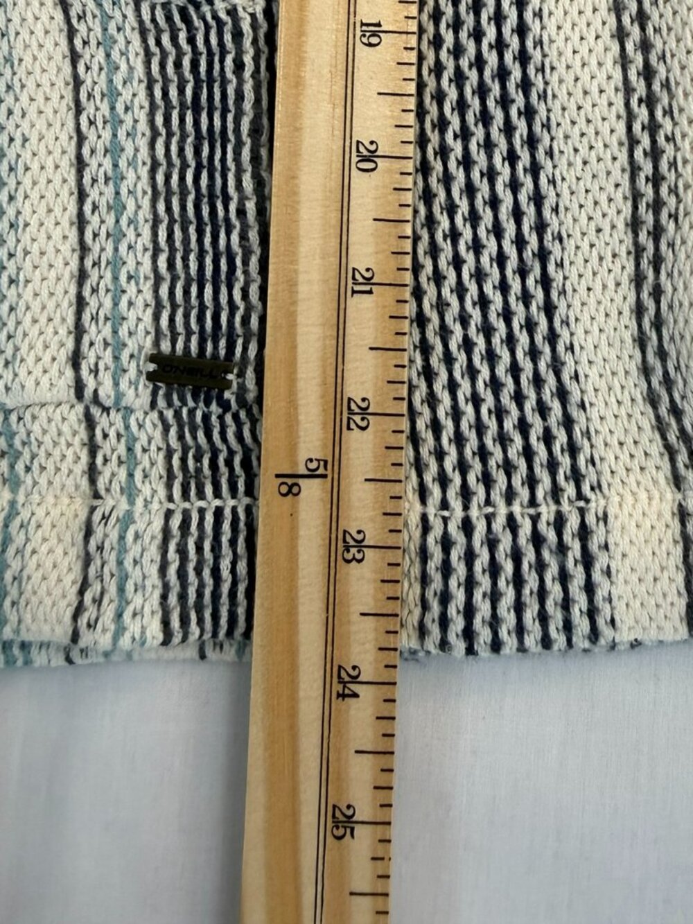 O'Neill Catamaran Relaxed Hooded Baja Sweater Stripe Pullover Size M - Picture 9 of 9